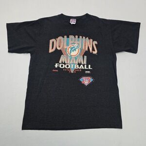 Vintage 1994 Miami Dolphins NFL 75th Anniversary Shirt Trench Ultra Mens XL USA